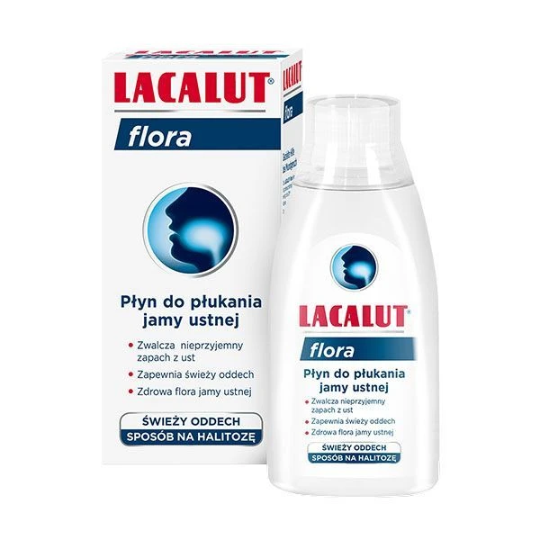 Lacalut Flora, płyn do płukania jamy ustnej, odświeżający oddech, 300ml