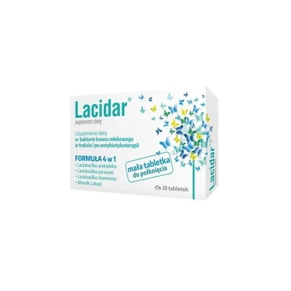 Lacidar, 20 tabletek