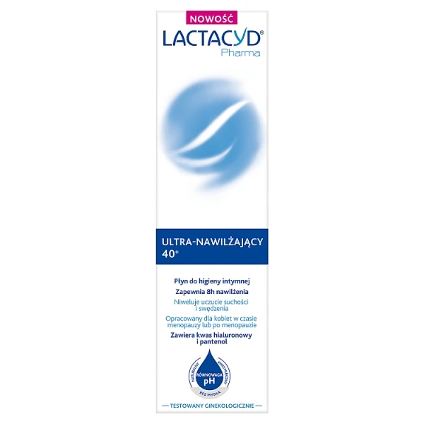 Lactacyd Pharma, płyn ginekologiczny ultra-nawilżający 40+, 250ml
