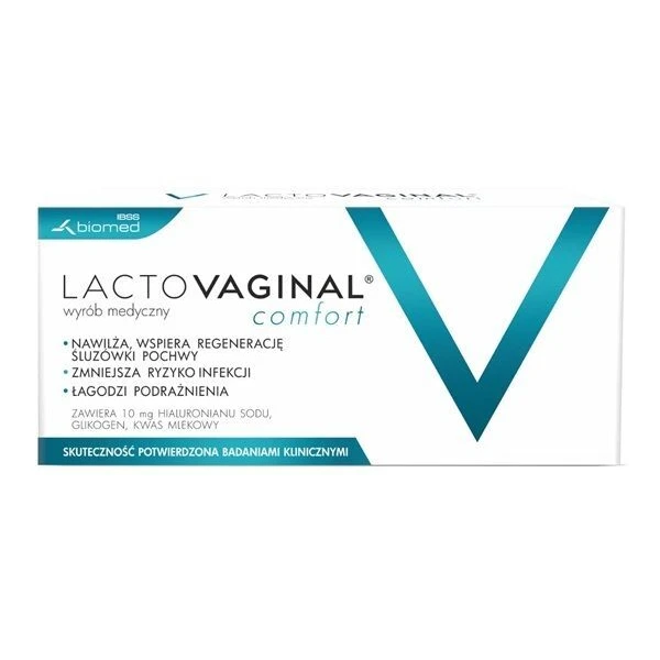 Lactovaginal Comfort, globulki dopochwowe, 14 sztuk