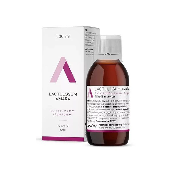 Lactulosum Amara (7,5g/15ml), syrop, 200ml