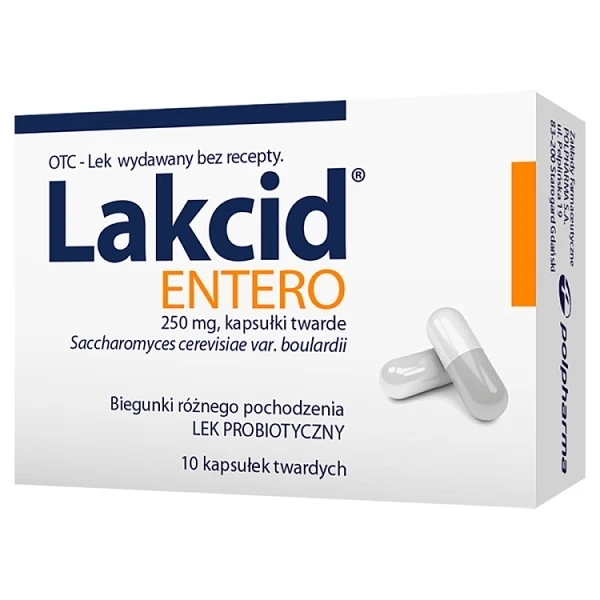 Lakcid Entero 250mg, 10 kapsułek