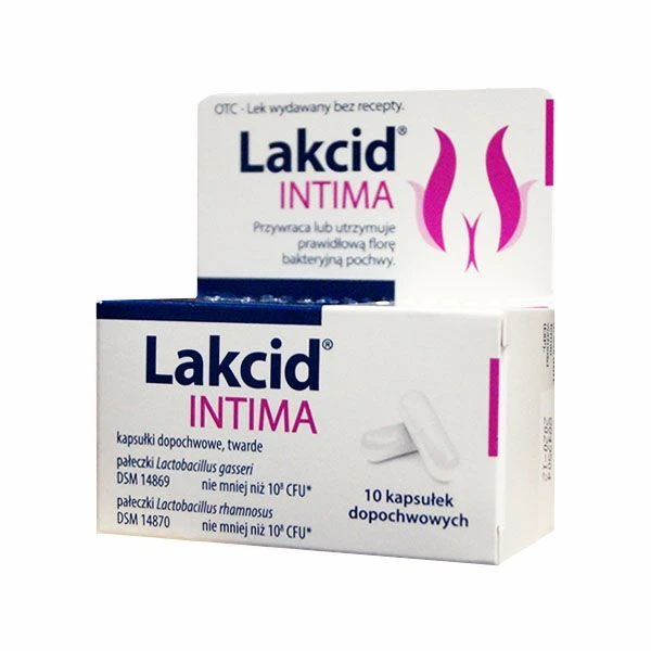 Lakcid intima, 10 kapsułek dopochwowych