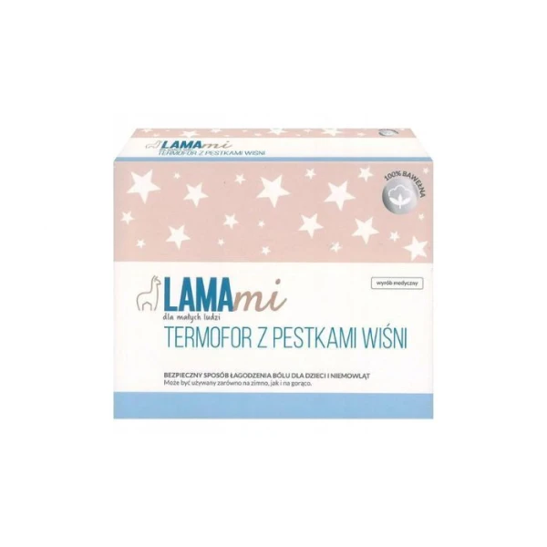 LAMAmi, termofor z pestkami wiśni, gwiazdki, 1 sztuka