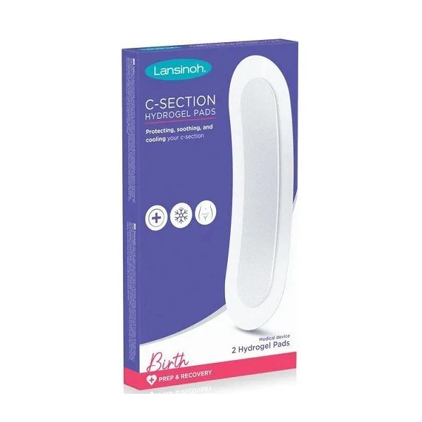 Lansinoh, C-Section Hydrogel Pads, jednorazowa wkładka hydrożelowa po cięciu cesarskim, 2 sztuki