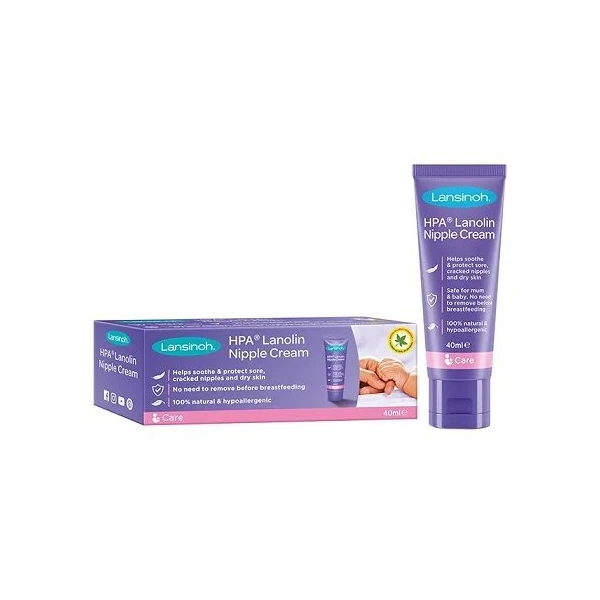 Lansinoh, lanolina HPA, krem na brodawki sutkowe, 40ml