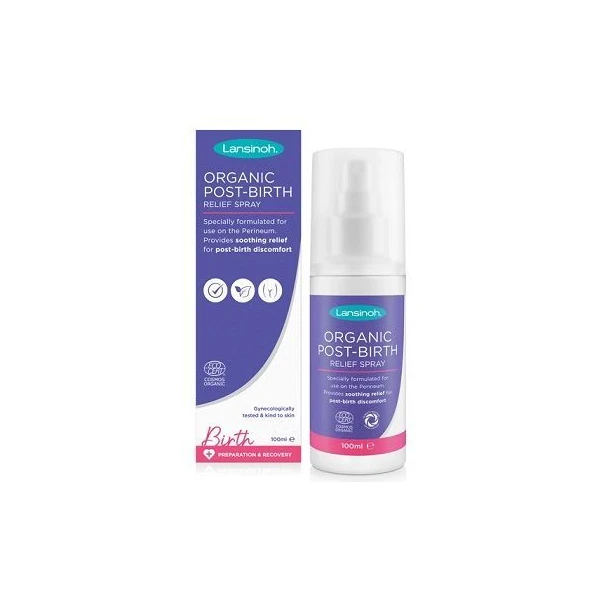 Lansinoh, Post-Birth, organiczny spray przeciwbólowy, 100ml