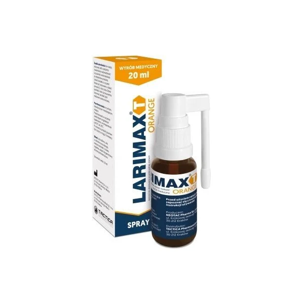 Larimax T Orange, spray, dla dorosłych i dzieci po 2 roku życia, 20ml