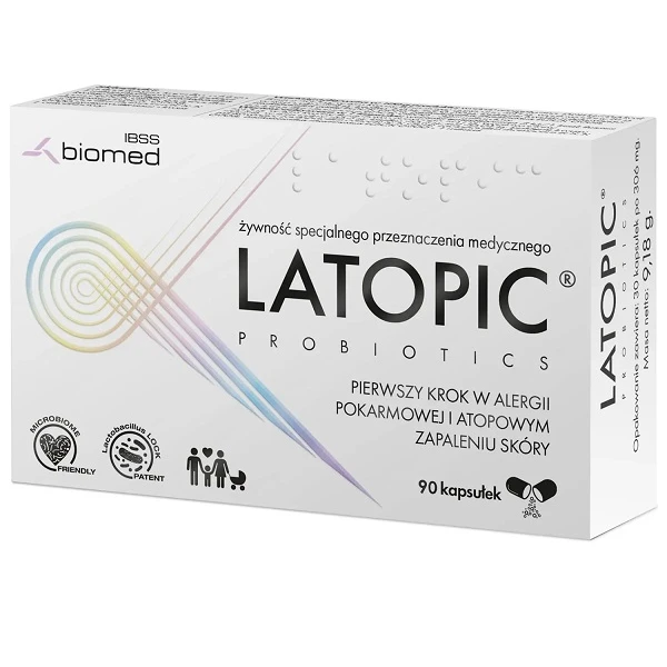 Latopic, dla dorosłych, dzieci i niemowląt od urodzenia, 90 kapsułek