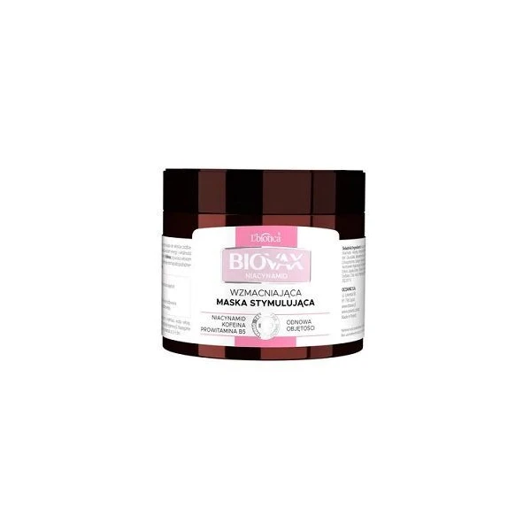 L'Biotica Biovax, Niacynamid, maska wzmacniająco-stymulująca, 250ml