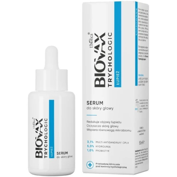 L'biotica Biovax Trychologic, Łupież, serum do skóry głowy, 50ml