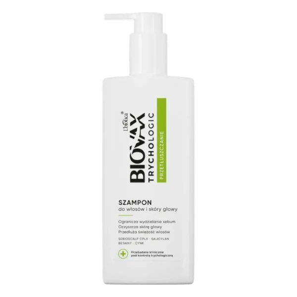 L'biotica Biovax Trychologic, Przetłuszczanie, szampon do włosów, 200ml