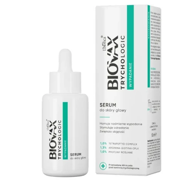 L'biotica Biovax Trychologic, Wypadanie, serum do skóry głowy, 50ml