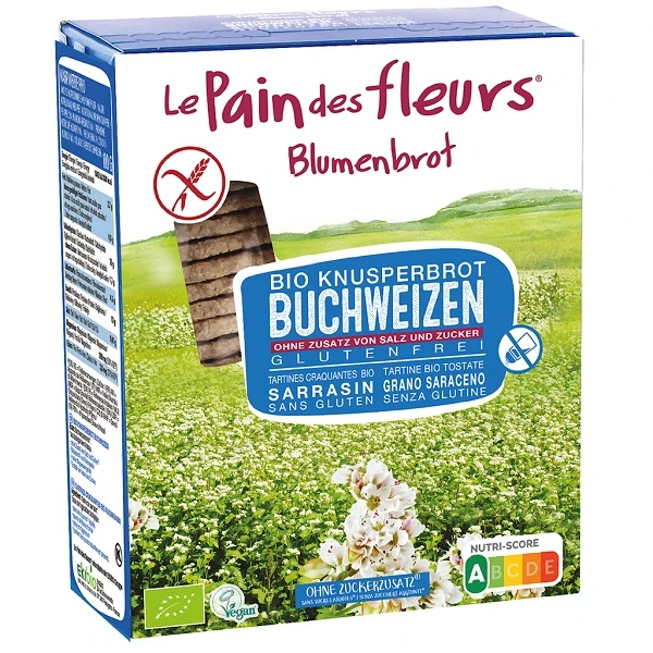 Le Pain des Fleurs, pieczywo chrupkie gryczane, ekologiczne, 150g