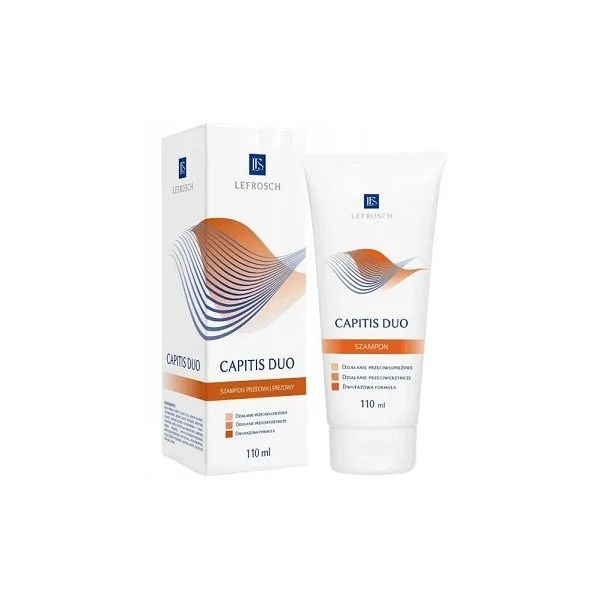 Lefrosch, Capitis Duo, szampon przeciwłupieżowy i przeciwgrzybiczy, 110ml