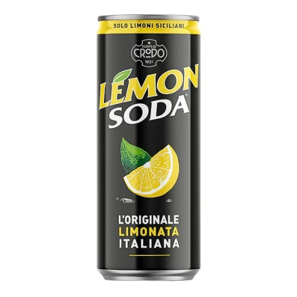 LemonSoda, włoski napój gazowany, bezalkoholowy, Limonata, 330ml