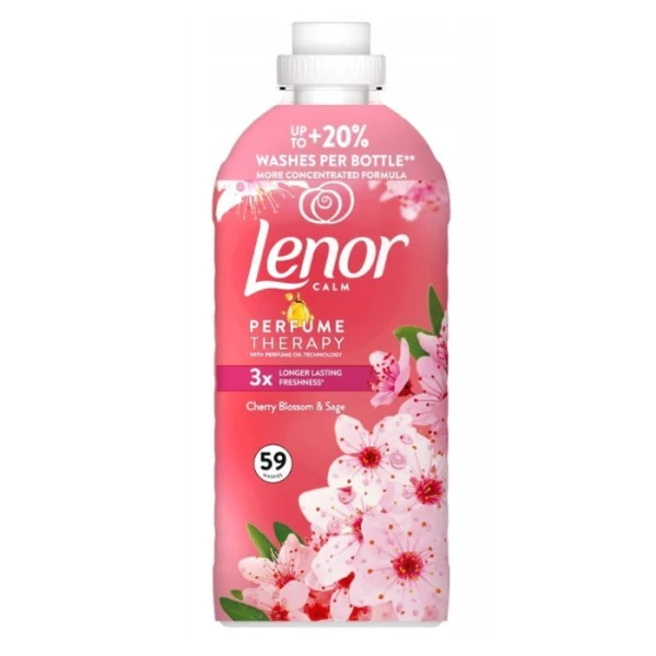 Lenor Perfume Therapy, Cherry Blossom & Sage, płyn zmiękczający do płukania tkanin, 1239ml