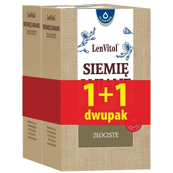 LenVitol, Siemię lniane złociste, 2x250g
