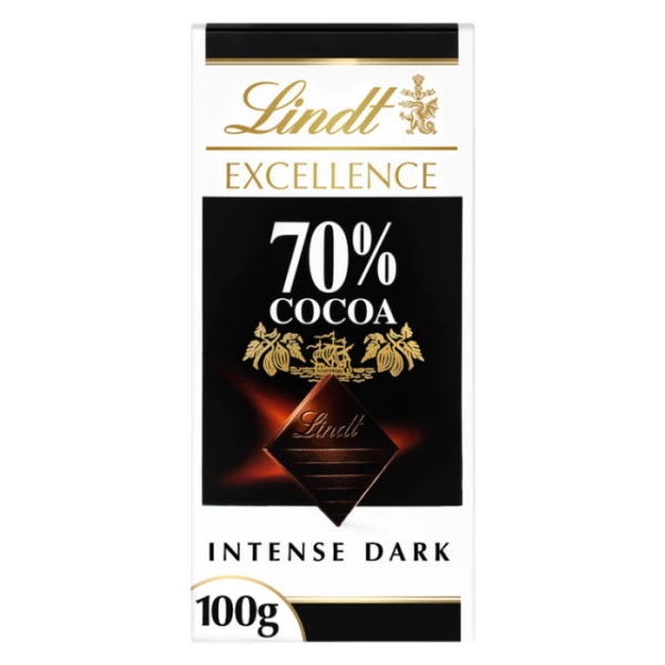 Lindt Excellence Intense Dark, czekolada gorzka, 70% kakao, 100g