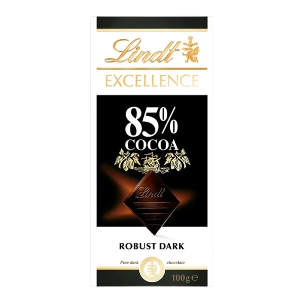 Lindt Excellence Robust Dark, czekolada gorzka, 85% kakao, 100g