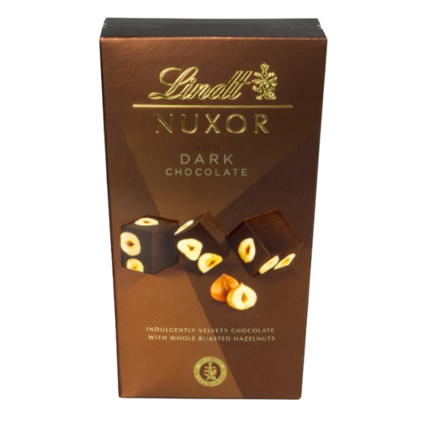 Lindt Nuxor, praliny z ciemnej czekolady i z orzechami laskowymi, 150g