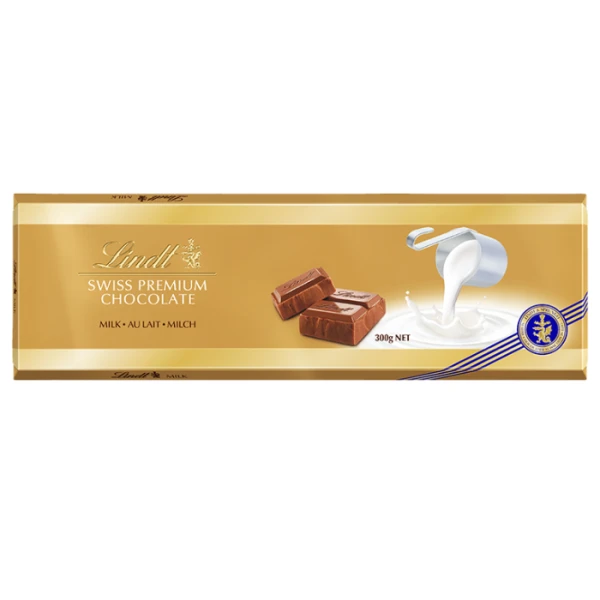 Lindt Swiss Premium Chocolate, czekolada mleczna, 300g
