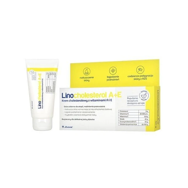 Linocholesterol, krem cholesterolowy z witaminami A+E, 50g