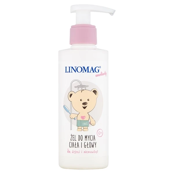 Linomag, żel do mycia ciała i głowy, dla dzieci i niemowląt, od 1 dnia życia, 200ml