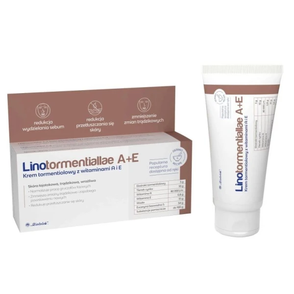 Linotormentiallae A+E, krem tormentiolowy z witaminami A+E, 50g