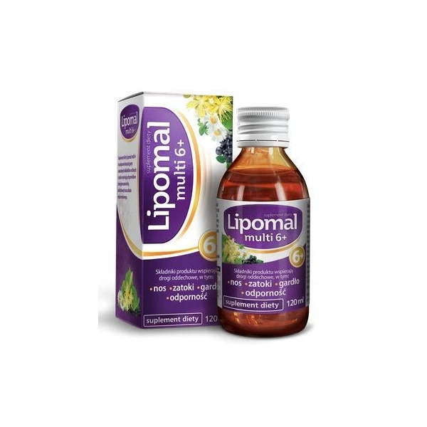 Lipomal Multi 6+, syrop, po 6 roku życia, 120ml