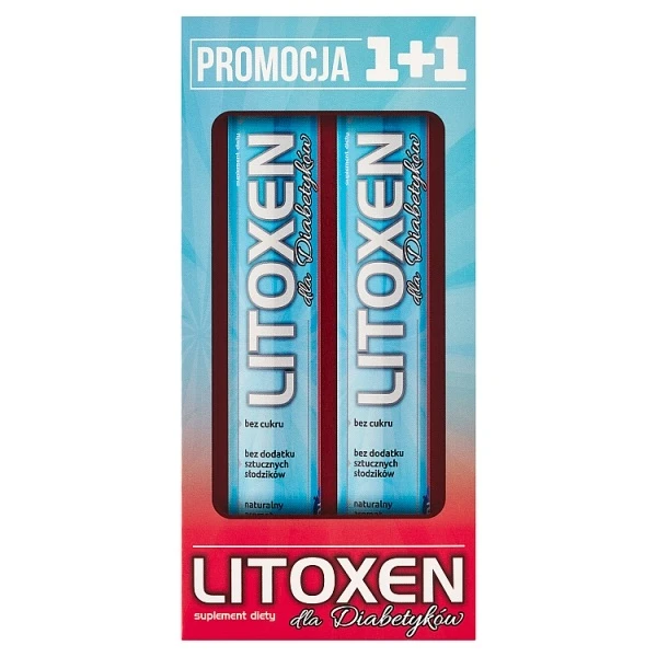 Litoxen dla diabetyków, smak pomarańczowy, 40 tabletek musujących