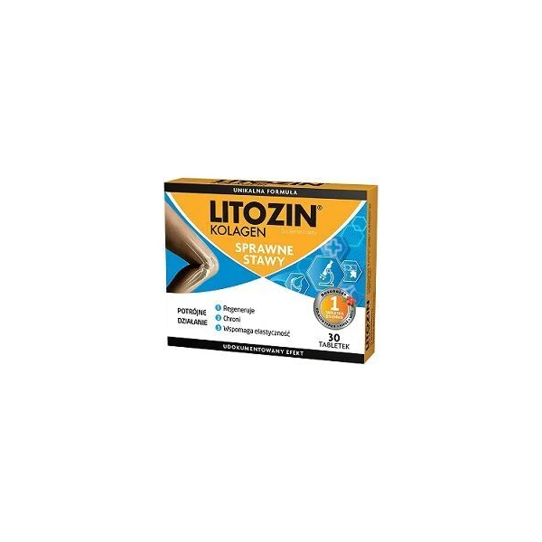Litozin Kolagen Sprawne Stawy, 30 tabletek