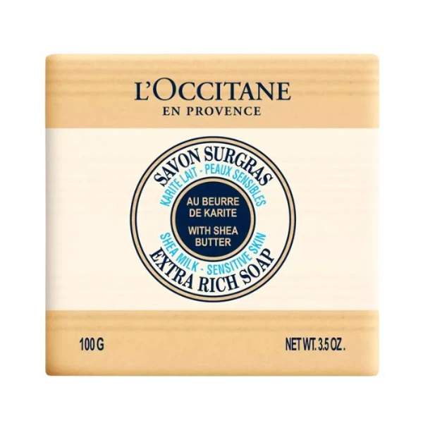 L'Occitane, mydło w kostce do skóry wrażliwej, z masłem shea, 100g