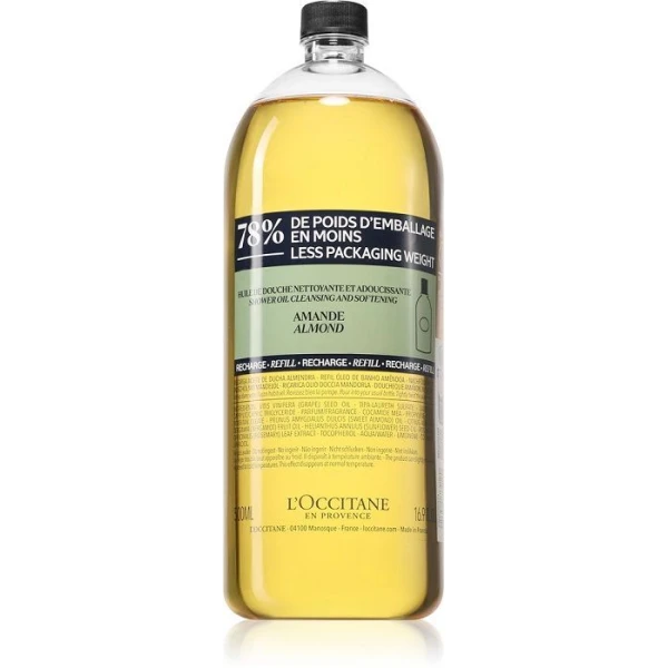 L'Occitane, olejek pod prysznic, Migdał, refill, 500ml