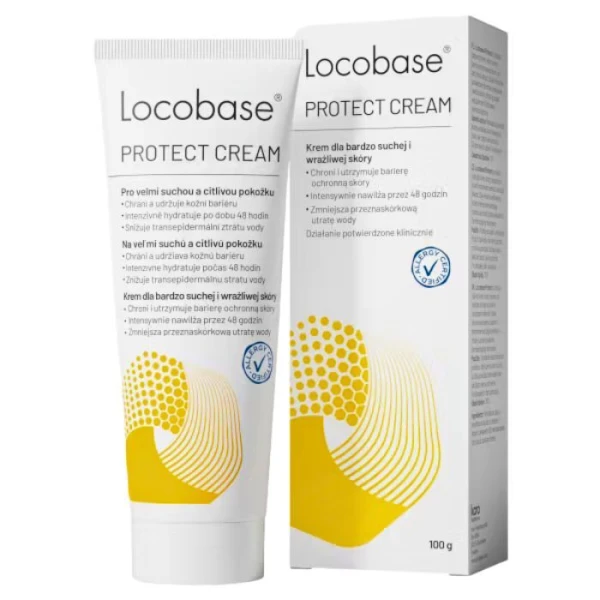 Locobase, Protect Cream, krem dla bardzo suchej i wrażliwej skóry, 100g