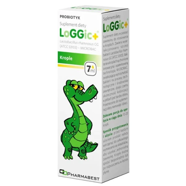 LogGic+, krople doustne, dla dzieci i niemowląt, 7ml