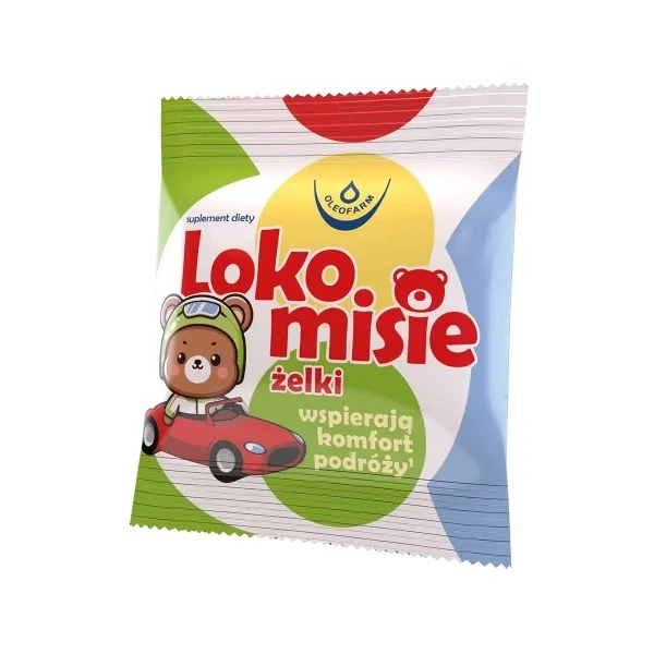 Lokomisie, żelki, smak truskawkowy, po 3 roku życia, 4 sztuki
