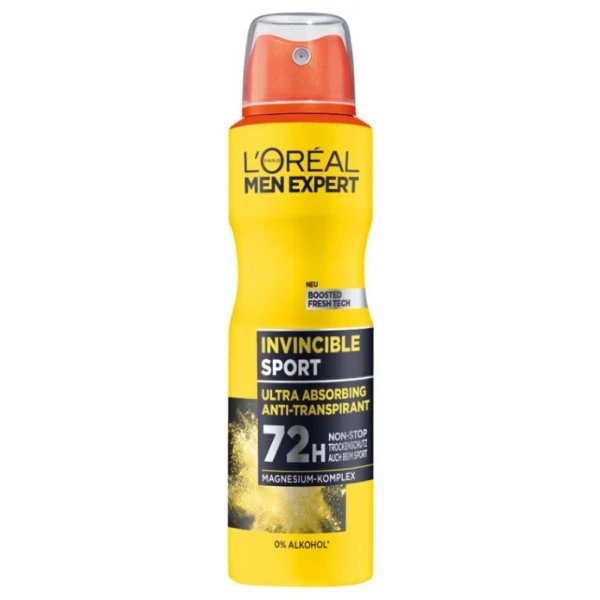 L’Oreal Men Expert, Invincible Sport, antyperspirant w sprayu, 150ml
