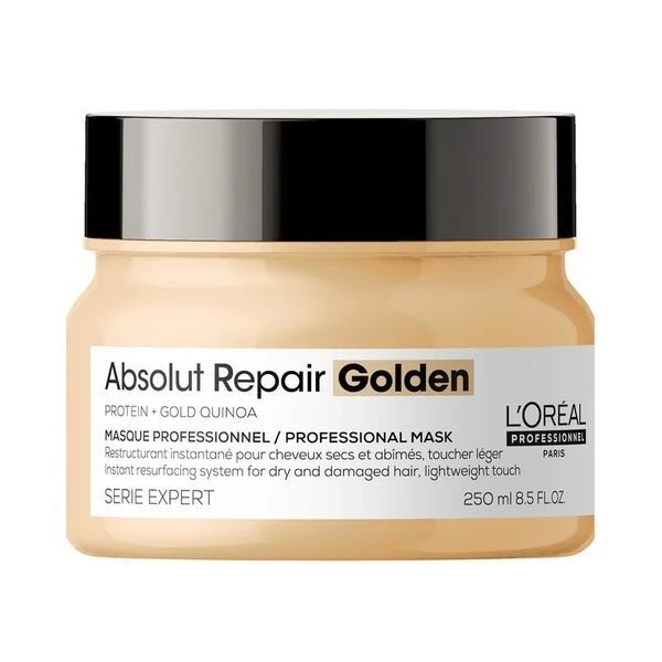 L'Oreal Professionnel Absolut Repair Golden, złota maska regenerująca do włosów osłabionych, 250ml