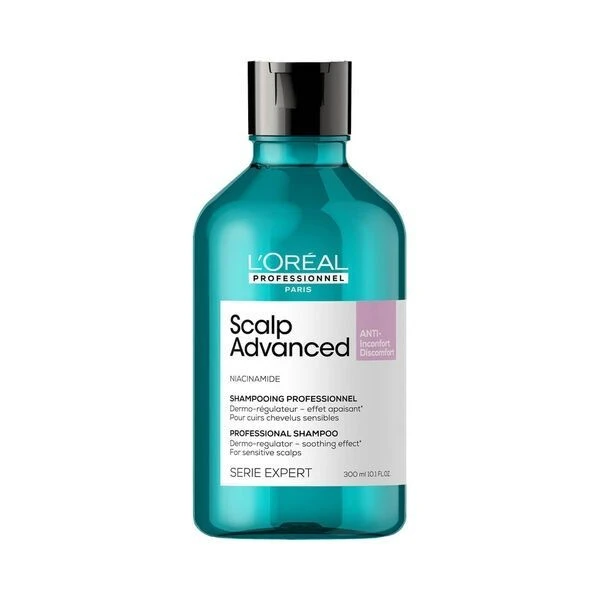 L'Oreal Professionnel Scalp Advanced, szampon kojący z niacynamidem do wrażliwej skóry głowy, 300ml