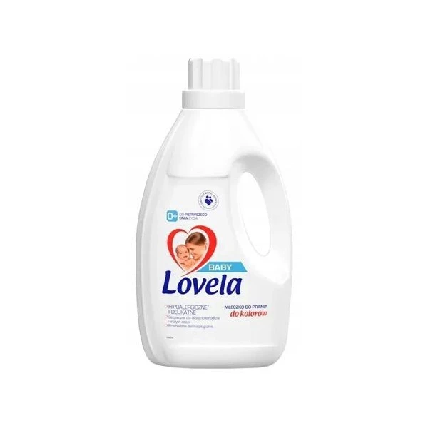 Lovela Baby, hipoalergiczne mleczko do prania, dla dzieci od urodzenia, do kolorów, 1,45l