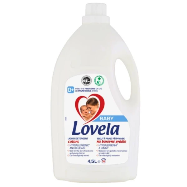 Lovela Baby, hipoalergiczne mleczko do prania, dla dzieci od urodzenia, do kolorów, 4,5l