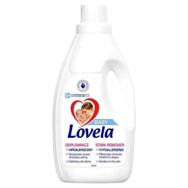 Lovela Baby, hipoalergiczny odplamiacz, dla dzieci od urodzenia, do bieli i kolorów, 1l