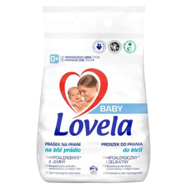 Lovela Baby, hipoalergiczny proszek do prania, dla dzieci od urodzenia, do bieli, 4,1kg