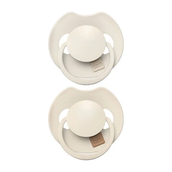 Lovi, smoczek uspokajający, silikonowy, dynamiczny, Prime, Coconut/Ivory, po 18 miesiącu, 34/403, 2 sztuki