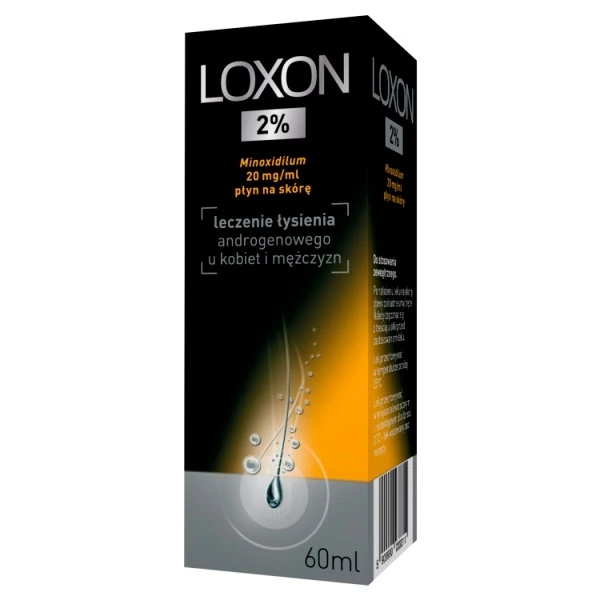Loxon 2%, płyn na skórę głowy, 60ml