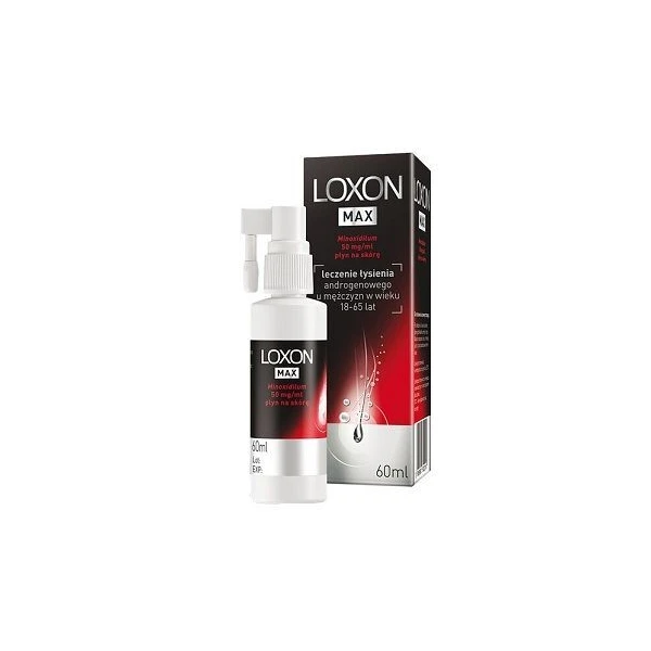 Loxon Max 5%, płyn na skórę głowy, 60ml
