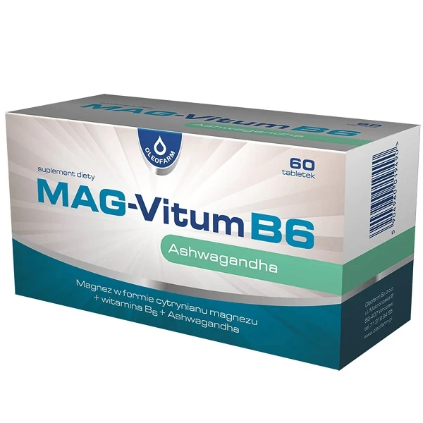 Mag-Vitum B6 Ashwagandha, 60 tabletek