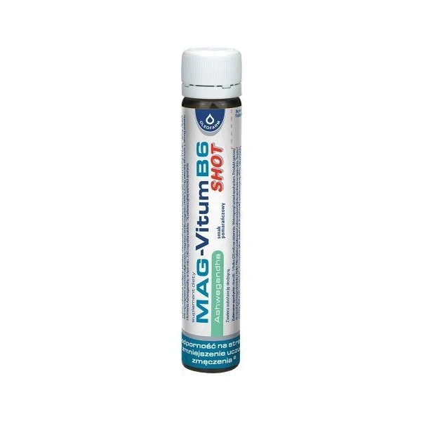 Mag-Vitum B6 Shot Ashwagandha, płyn, smak pomarańczowy, 25ml