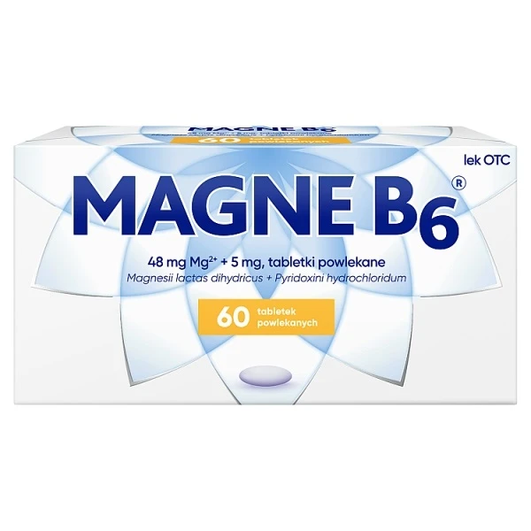 Magne B6 (48mg+5mg), 60 tabletek